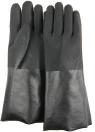 PVC Double Dipped Glove With Sand Finish & Interlock Liner